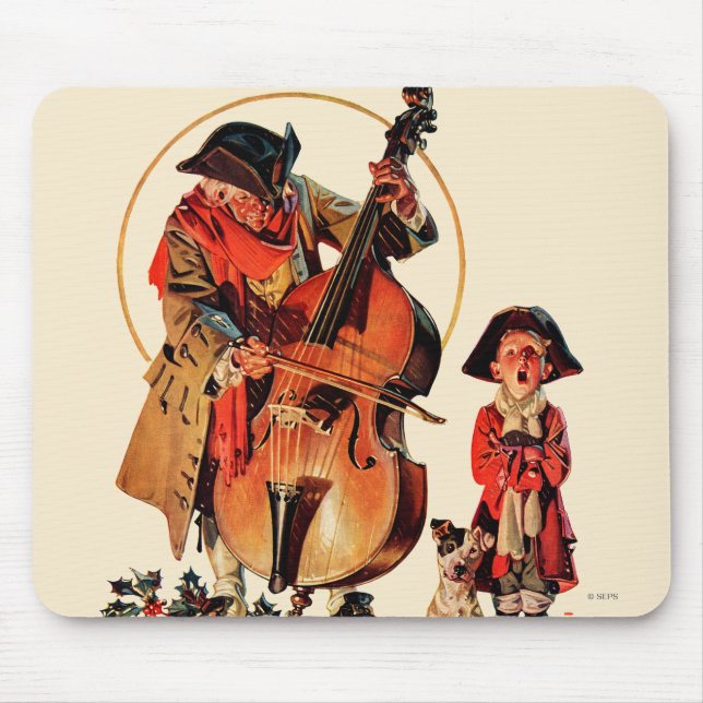 Herren Gott-Erholungs-YE Merrie Mousepad (Vorne)