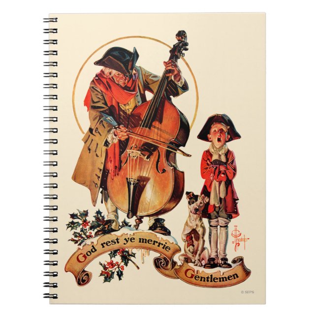 Herren Gott-Erholungs-YE Merrie Notizblock (Vorderseite)