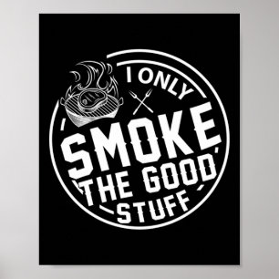 Herren-Grillen nur den guten Stoff BBQ-Design Poster