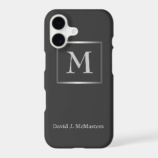Herren Gunmetal Gray Monogram Executive-Etuis