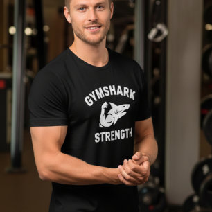 Herren-Gym-Workout-Bodybuilding-Strength-Shark Tri-Blend Shirt