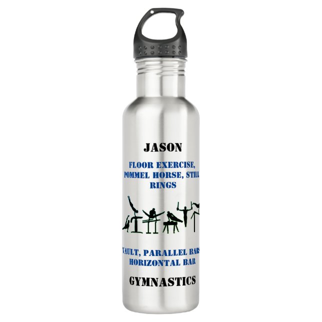 Herren Gymnastik Wasserflasche Edelstahlflasche (Vorderseite)