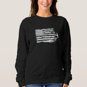 Herren Handwerker Retro Grafik Elektriker Arbeiter Sweatshirt