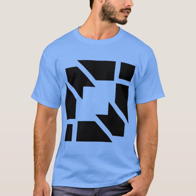 Herren-hellblauer Kurzarm-T - Shirt (Vorderseite)