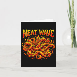 Herren Hitzewelle scharfe Chili-Flamme-Flow-Grafik Karte