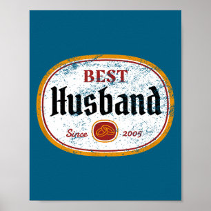 Herren Hochzeitstag Ehemann Seit Design Poster