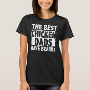 Herren-Hühner-Vater-Bart-Bekleidung Väter-Design T-Shirt