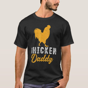 Herren-Hühnerbauer-Vater Retro-Bester-Hühner-Vati  T-Shirt