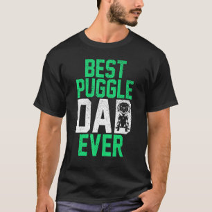 Herren Hund Puggle Vater Haustierbesitzer Vatertag T-Shirt