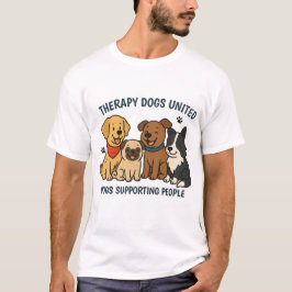 Herren-Hunde Unterstützen Menschen Grafik-T-Shirt T-Shirt