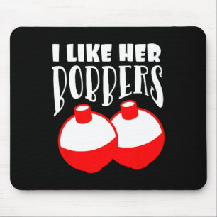 Herren Ich mag ihre Schwimmer Lustige Angeln Paare Mousepad