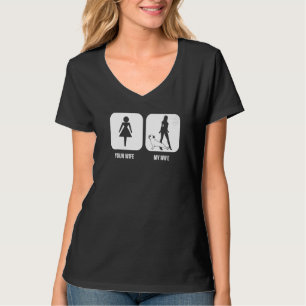 Herren Ihre Frau Meine Frau Französische Bulldogge T-Shirt