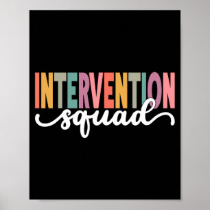 Herren-Interventionslehrer-Schulteam Poster