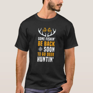 Herren Jagd Bass Angeln für Hirschjäger T-Shirt