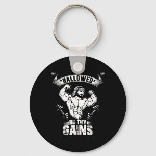 Herren Jesus Bodybuilding T-Shirt - Lustiges Jesus Schlüsselanhänger