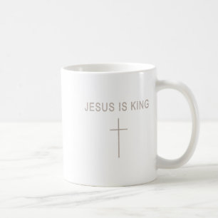 Herren Jesus Christus ist König Minimalistischer G Kaffeetasse