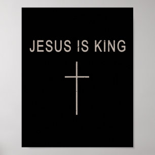 Herren Jesus Christus ist König Minimalistischer G Poster