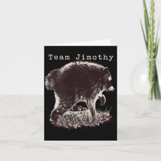 Herren Jimothy Waschbär Lustiger Müll Panda Team Karte