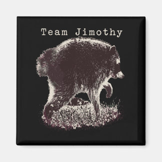 Herren Jimothy Waschbär Lustiger Müll Panda Team Magnet