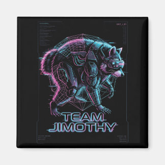 Herren Jimothy Waschbär Lustiger Müll Panda Team Magnet