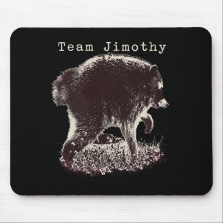 Herren Jimothy Waschbär Lustiger Müll Panda Team Mousepad