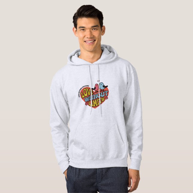 Herren Kapuzenpullover "Love Without Limits" Urban Hoodie (Vorne ganz)