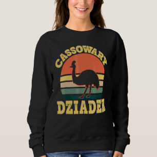 Herren Kasuar Großvater Süßer Kasuar Party Polnisc Sweatshirt