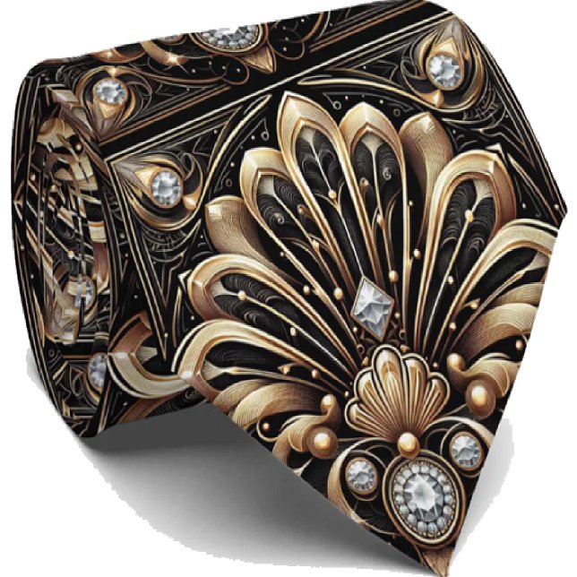 Herren Krawatte | Art Deco Faux Diamant Halsbinden (Von Creator hochgeladen)