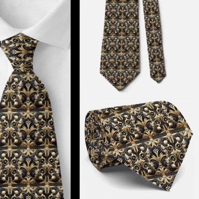 Herren Krawatte | Art Deco Faux Diamant Halsbinden (Von Creator hochgeladen)