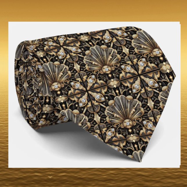 Herren Krawatte | Art Deco Faux Diamant Halsbinden (Von Creator hochgeladen)