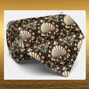 Herren Krawatte   Art Deco Faux Diamant Halsbinden