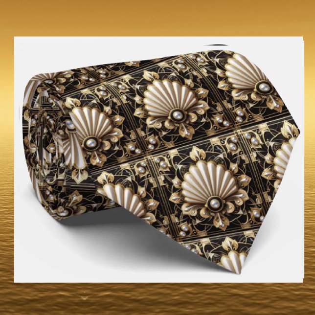Herren Krawatte | Art Deco Faux Diamant Halsbinden (Von Creator hochgeladen)