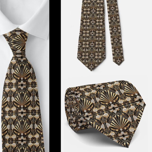 Herren Krawatte | Art Deco Faux Diamant Halsbinden (Von Creator hochgeladen)
