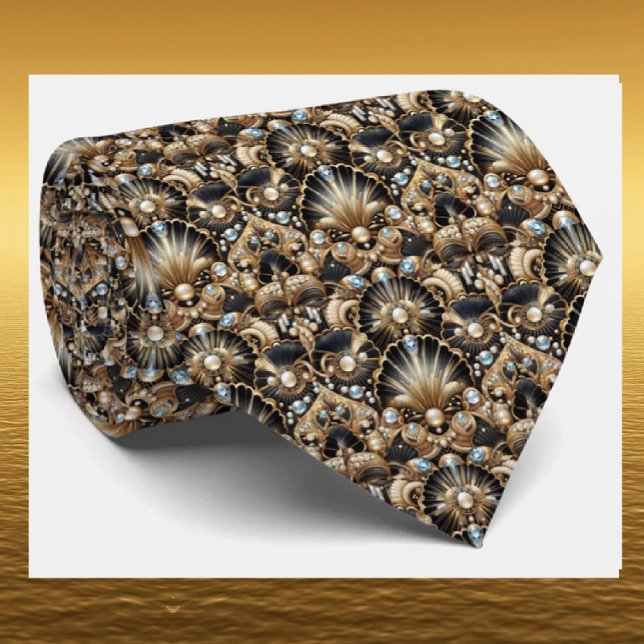 Herren Krawatte | Art Deco Faux Diamant Halsbinden (Von Creator hochgeladen)