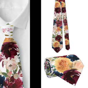 Herren Krawatte Blumenhalsband für Hochzeit und