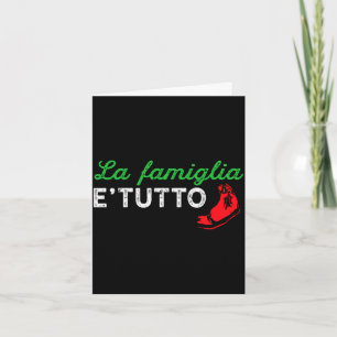 Herren la famiglia e tutto stolzer italienischer G Karte
