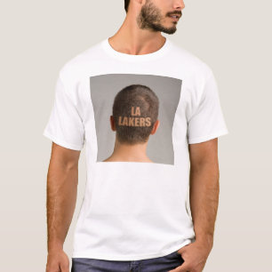 Herren LA Lakers Sporthaar Shaved Head T - Shirt