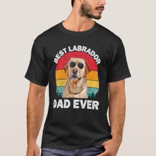 Herren Labrador Papa Vintage Yellow Lab Papa Vater T-Shirt