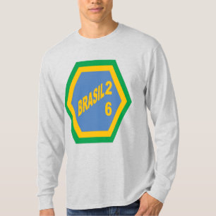 Herren Langarm T-Shirt aschgrau BRASIL 26