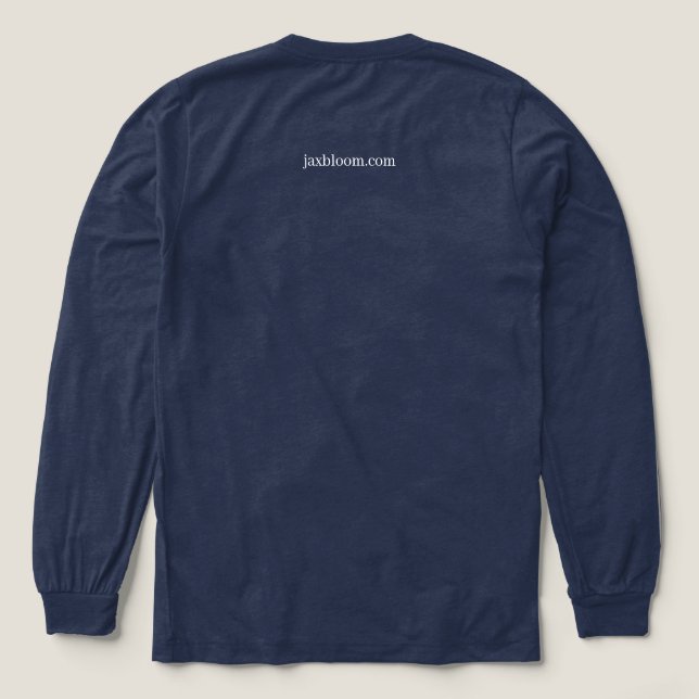 Herren Langarm Triblend Tri-Blend Shirt (Design Rückseite)