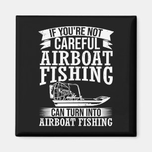 Herren Luftbootkapitän Boot Reiter Luftbootfahren  Magnet