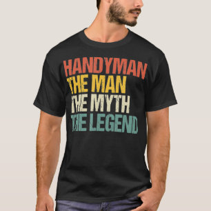 Herren Lustiger Handwerker Der Mann Der Mythos Die T-Shirt