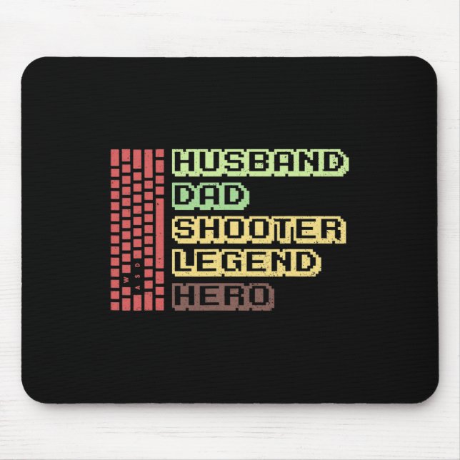 Herren-Maus-Gamer-Design für Ihren Computer-Gaming Mousepad (Vorne)