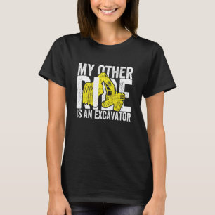Herren Mein anderes Fahrzeug ist ein Bagger Bagge T-Shirt