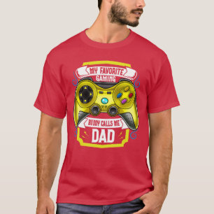 Herren Mein Lieblings-Gaming-Kumpel nennt mich Dad T-Shirt