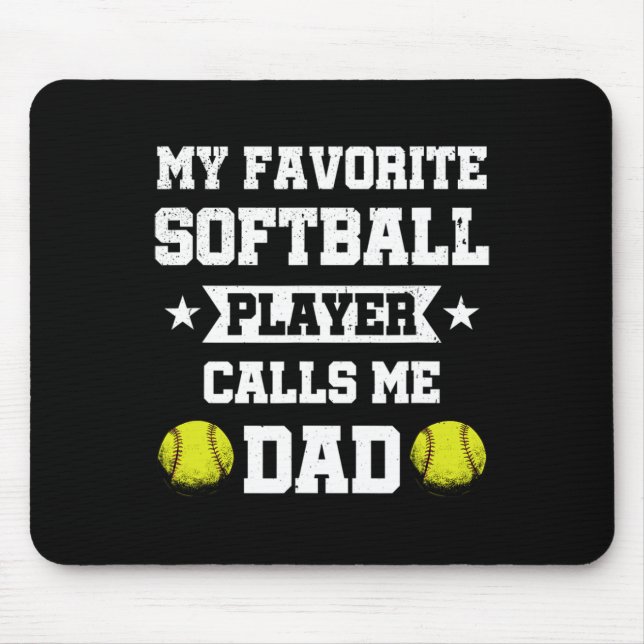 Herren Mein Lieblings-Software-Player nennt mich P Mousepad (Vorne)