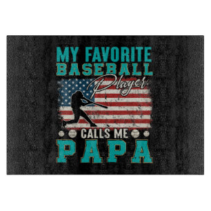 Herren Mein Lieblingsbaseballspieler nennt mich Pa Schneidebrett