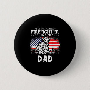 Herren Mein Lieblingsfeuerwehrmann nennt mich Dad Button