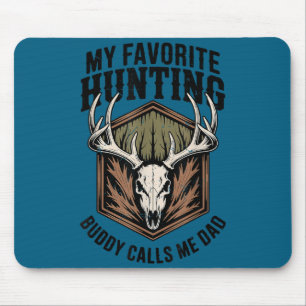 Herren Mein Lieblingsjagdgefährte Nennt Mich Papa Mousepad