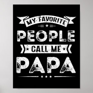 Herren Mein Lieblingsmenschen nennen mich Papa Poster